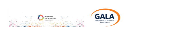 gala logo and women in localization logo