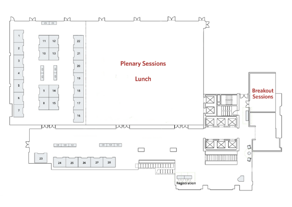 exhibit floorplan for GALA 2025 Montreal